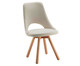 Cadeira Elemto Giratória - Branco Creme e Natural, Bege | WestwingNow