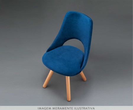 Cadeira Elemto Giratória - Azul Petróleo e Natural | WestwingNow