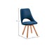 Cadeira Elemto Giratória - Azul Petróleo e Natural, Azul | WestwingNow