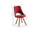 Cadeira Elemto Giratória - Bordô e Amêndoa, Vermelho | WestwingNow