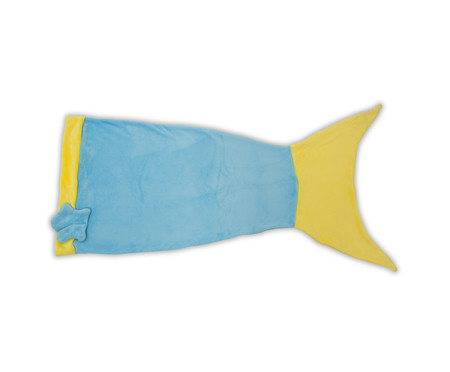 Manta Infantil Saco de Dormir Sereia - Azul