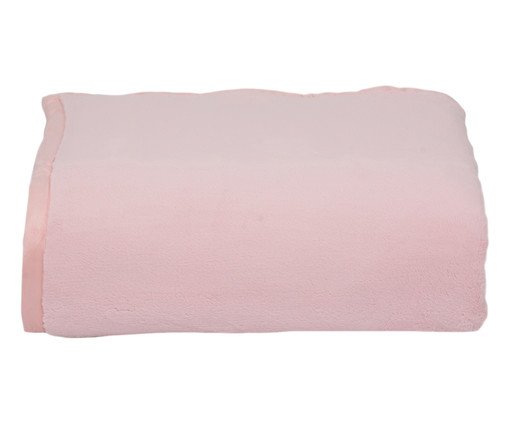 Cobertor Soft Raschel Rosê - 480 g/m², Branco, Colorido | WestwingNow