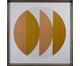 Quadro com Vidro Hexa Wood - 84x84cm, Multicolorido | WestwingNow
