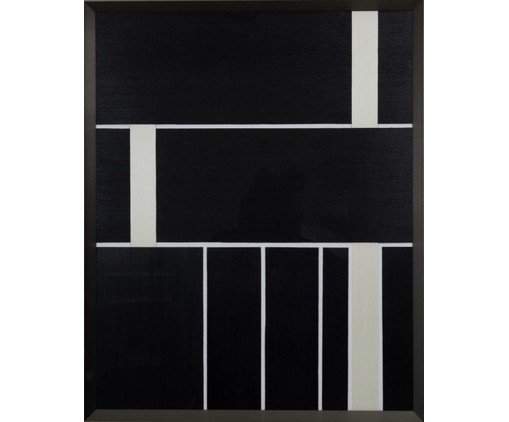 Quadro com Vidro Recortes Wood - 103x83cm, Multicolorido | WestwingNow