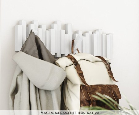 Cabideiro de Parede Sticks - Branco | Westwing