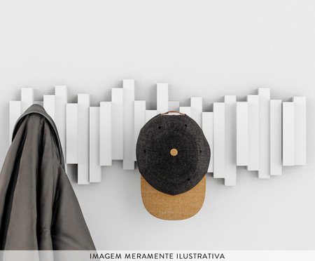 Cabideiro de Parede Sticks - Branco | Westwing