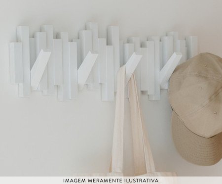 Cabideiro de Parede Sticks - Branco | Westwing