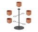 Jogo de Vasos com Suporte Kelvin - Terracota, Terracota | WestwingNow