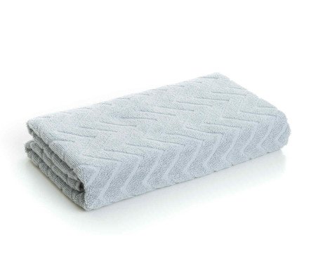 Toalha Banhão de Algodão Chevron 450 g - Cinza | Westwing
