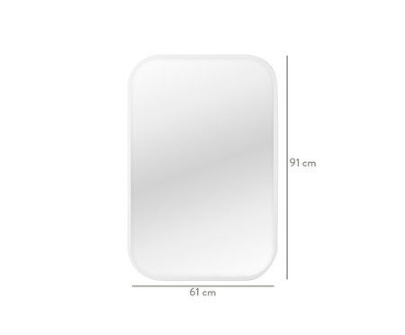Espelho de Parede Paty Branco - 61x91cm | WestwingNow