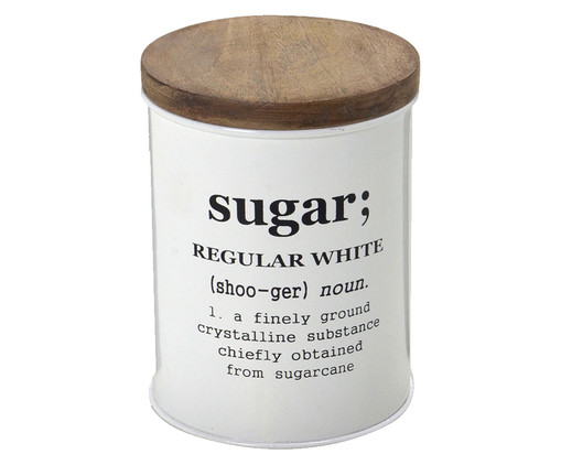 Pote de Sugar - Branco, Branco, Marrom e Preto | WestwingNow