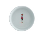 Comedouro Pet em Porcelana Monograma Floral - Letra 