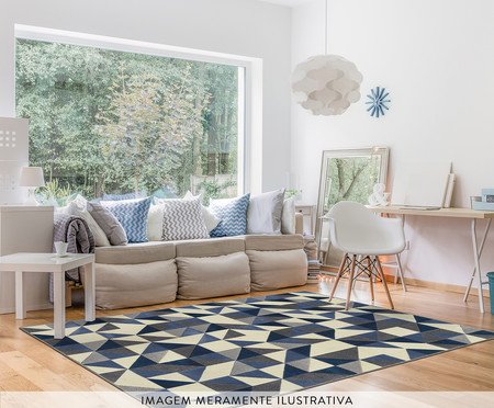 Tapete Supreme Ladrilho - Azul | Westwing