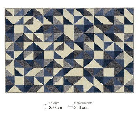 Tapete Supreme Ladrilho - Azul | Westwing