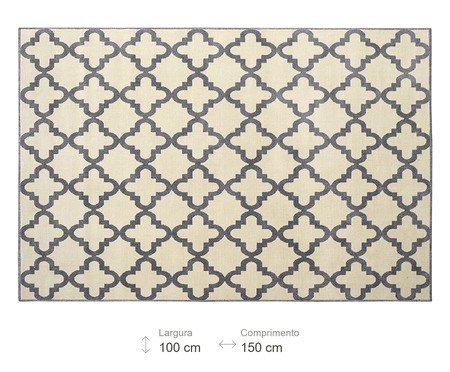 Tapete Herat Export Clássico - Bege Claro e Cinza | Westwing