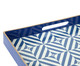 Bandeja Estampada Lisses Azul e Branco - 35X35cm, Azul, Branco | WestwingNow