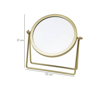 Espelho de Mesa Shauna - Dourado | WestwingNow