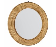 Espelho de Parede Redondo Bobbi Natural - 46cm | WestwingNow