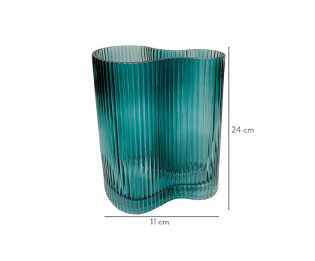 Vaso em Vidro Laverne II - Azul | WestwingNow
