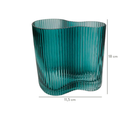Vaso em Vidro Laverne - Azul | WestwingNow