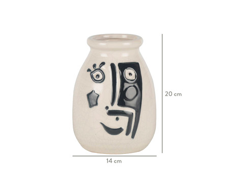 Vaso em Cerâmica Lacey - Branco | WestwingNow