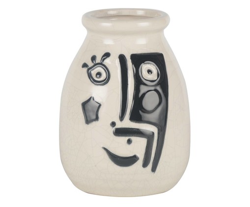 Vaso em Cerâmica Lacey - Branco, Branco | WestwingNow