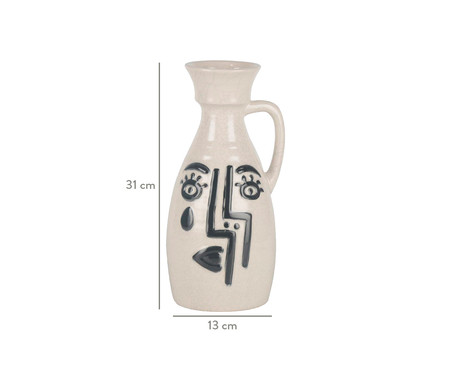 Vaso em Cerâmica Clare - Branco | WestwingNow
