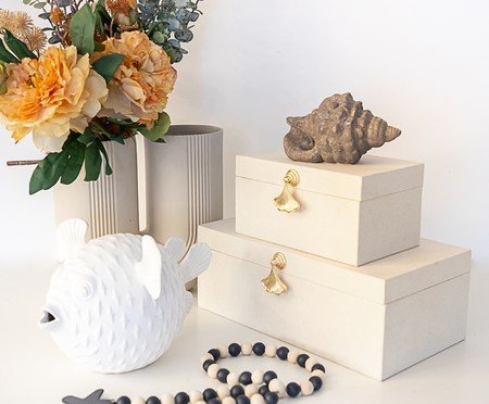 Escultura em Cerâmica Peixe Branco | Westwing