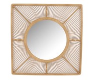 Espelho de Parede Cauê Natural - 86,5x86,5cm | WestwingNow