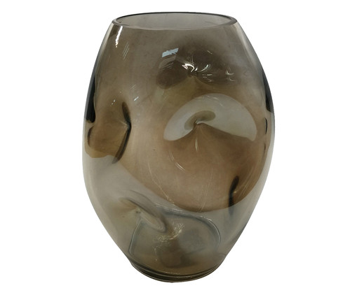 Vaso em Vidro Wanda II - Marrom, Transparente | WestwingNow