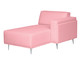 Sofá Modular com Chaise Esquerda Antonio Rosa Flamingo, Rosa Flamingo | WestwingNow