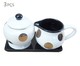 Jogo para Servir Café em Cerâmica Mary - Preto e Branco, Preto, Branco | WestwingNow