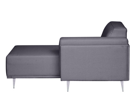 Sofá Modular com Chaise Direita Antonio Cinza Cimento | WestwingNow