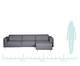 Sofá Modular com Chaise Esquerda Antonio Cinza Cimento, Cinza Cimento | WestwingNow