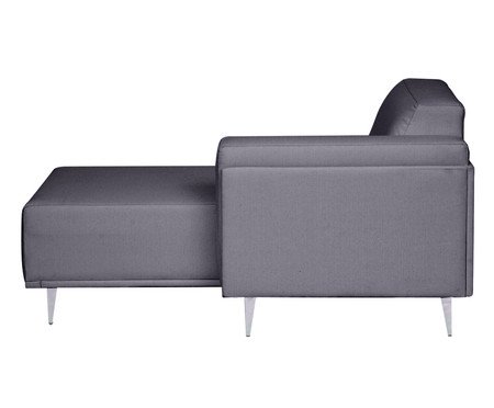 Sofá Modular com Chaise Esquerda Antonio Cinza Cimento | Westwing