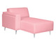 Sofá com Chaise Direita Antonio - Rosa Flamingo, Rosa Flamingo | WestwingNow