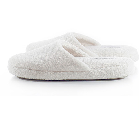 inativado_Pantufa Glam Slipper Branco | Westwing