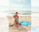 Toalha de Praia Ilha Tranquila, Azul Claro | WestwingNow