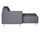 Sofá Modular com Chaise Direita Antonio Cinza Cimento, Cinza Cimento | WestwingNow