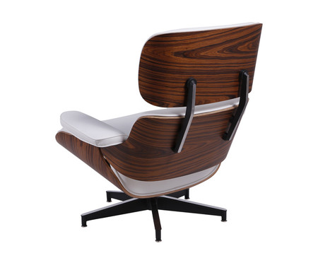 Poltrona Eames com Pufe - Branco | WestwingNow