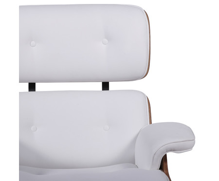 Poltrona Eames com Pufe - Branco | WestwingNow