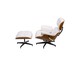 Poltrona Eames com Pufe - Branco, Branco | WestwingNow