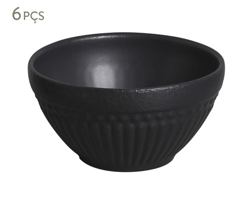 Jogo de Bowls Gabbro Preto Matte, Preto | WestwingNow