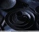 Jogo de Pratos Fundo Orgânico Carbon Abstrato, Preto | WestwingNow
