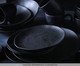 Jogo de Pratos Fundo Orgânico Carbon Abstrato, Preto | WestwingNow