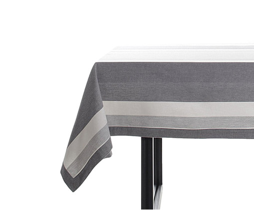 Toalha de Mesa Lush Cinza Listrado, Cinza | WestwingNow