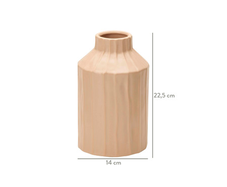 Vaso em Cerâmica Letha - Bege | WestwingNow