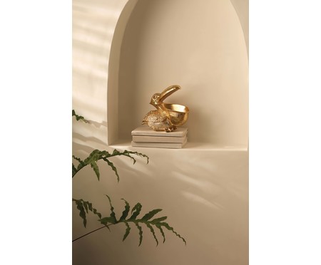 Escultura Pelicano - Dourado | WestwingNow