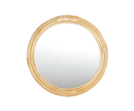 Espelho de Parede em Fibra Natural Davi - 40cm | WestwingNow