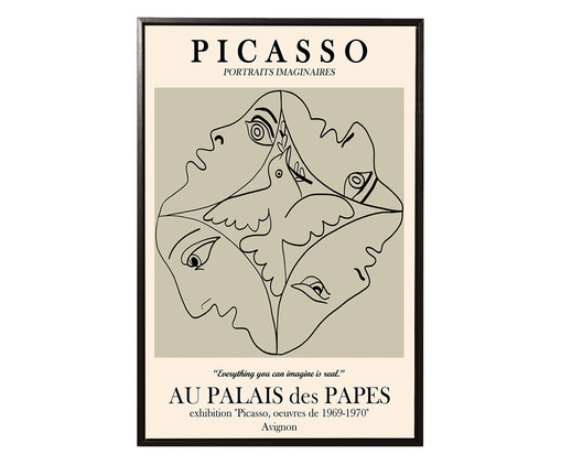 Quadro em Canvas Picasso - 50x75cm, Bege | WestwingNow